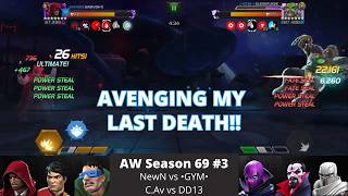 Getting My Revenge On Node 45 Maestro! | AW Season 69 #3 | NewN vs •GYM• , C.Av vs DD13 | MCOC