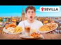 VLOG EN UN SHOPPING PROBANDO COMIDA ESPAÑOLA POR SEVILLA - COMO ES UN RESTAURANTE EN ESPAÑA???