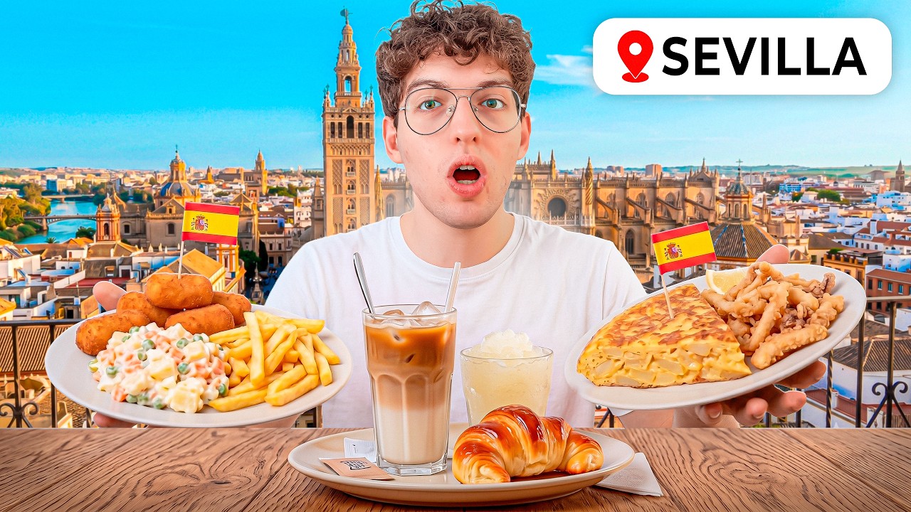 VLOG EN UN SHOPPING PROBANDO COMIDA ESPAÑOLA POR SEVILLA - COMO ES UN RESTAURANTE EN ESPAÑA???