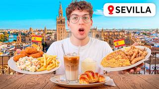 VLOG EN UN SHOPPING PROBANDO COMIDA ESPAÑOLA POR SEVILLA - COMO ES UN RESTAURANTE EN ESPAÑA???