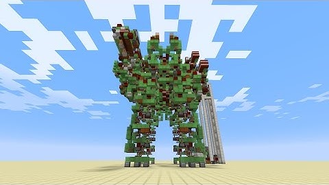 Controllable Battle Robot in Minecraft - Mega Gargantua [No Mods/ No Command Blocks]