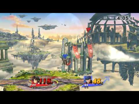 【スマブラWiiU】　ピット　下投げ上スマしかコンボを知らない男　【メテオ】