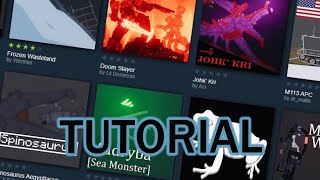 how to add a preview and thumbnail to your workshop item on steam | TUTORIAL