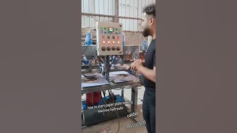 how to start paper plate Machine double die tutorial video