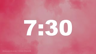 7 minutes 30 seconds [450 secs] clock timer countdown || Alarm Focus
