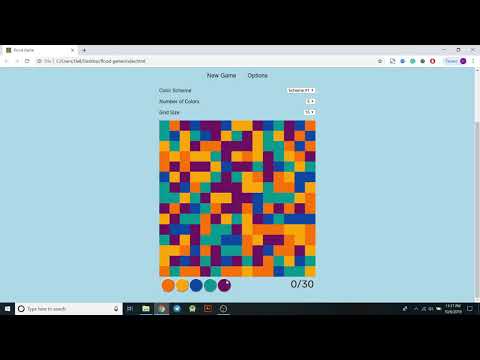 Flood Game In JavaScript With Source Code | Source Code & Projects