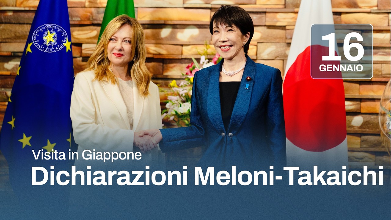 Visita in Giappone: dichiarazioni alla stampa Meloni  - Takaichi (Traduzione simultanea)