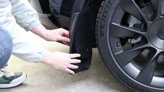 DEDC TESLA Mud Flaps Installation Guide 2023