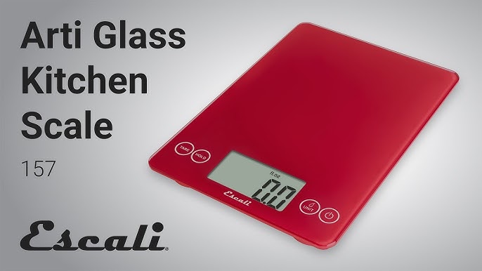 Escali Arti Digital Glass Kitchen Scale Sky Blue