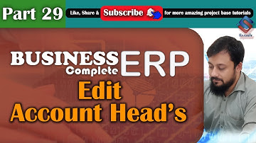 ERP Part 29 Edit Account Heads in ASP NET MVC
