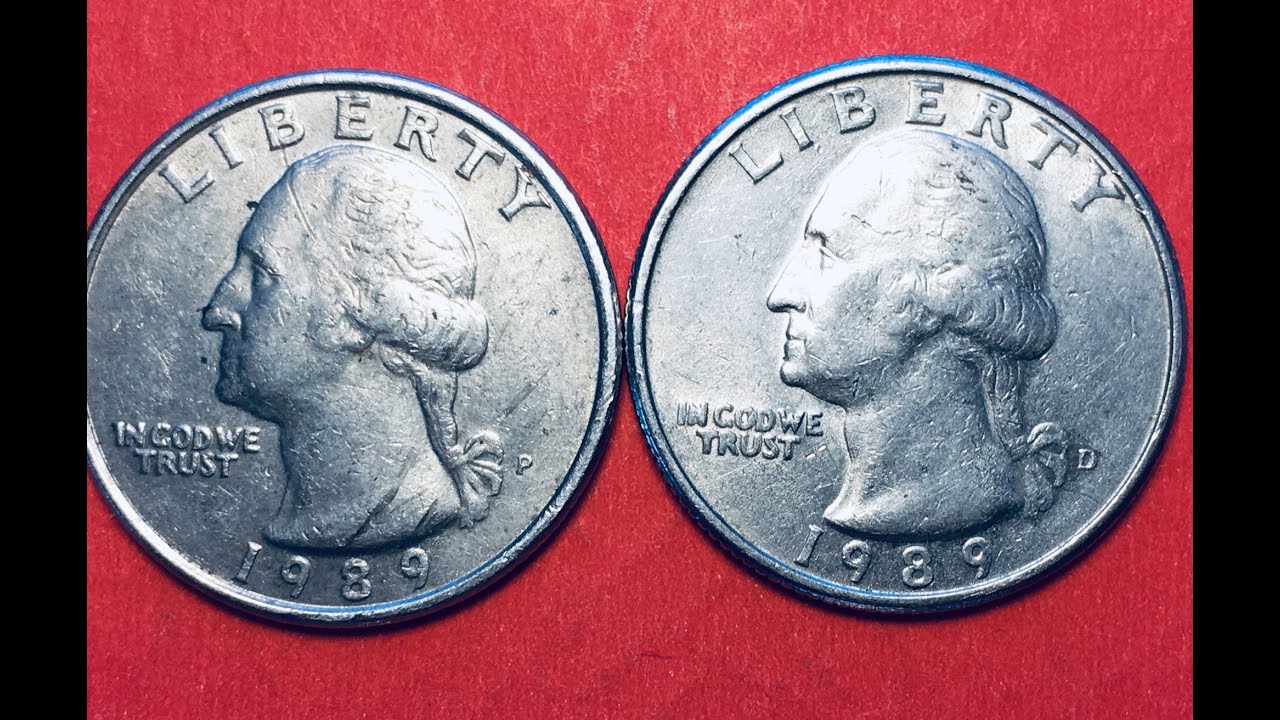 US 1989 Quarter - Was there a No Mint Mark Version?  Nope, just a grease spot that got in the die!