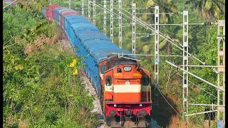 Back to back fast diesel trains on Konkan Railway