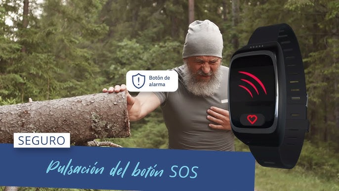 SaveFamily Senior Montre de localisation GPS pour personnes âgées, appels,  avertissement de chute, bouton SOS, rappel des médicaments, rythme  cardiaque Marque espagnole et application propre : : High-Tech