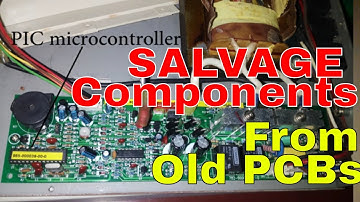 How to Get Electronics Components for Free | Salvaging old PCBs | What should you De-Solder