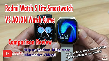 Redmi Watch 5 Lite Smartwatch VS AOLON Watch Curve Smartwatch - Comparison Review #redmi #AOLON