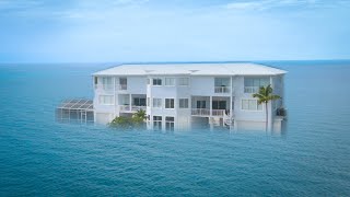 HUGE WAVES Flood our first floor & try to destroy our Ocean Front Home!