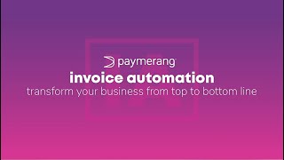Paymerang Invoice Automation | Next-gen invoice processing starts here Profile