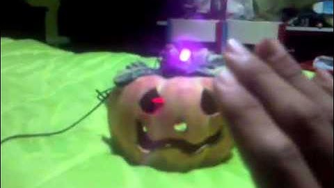 Pumpkin and arduino Happy Halloween
