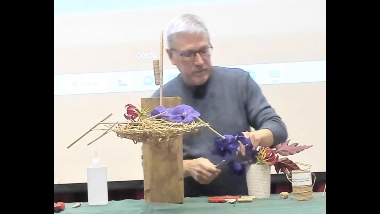 "Nest" Keith Stanley, international floral designer @ US National Arboretum for NCAGC demonstration.