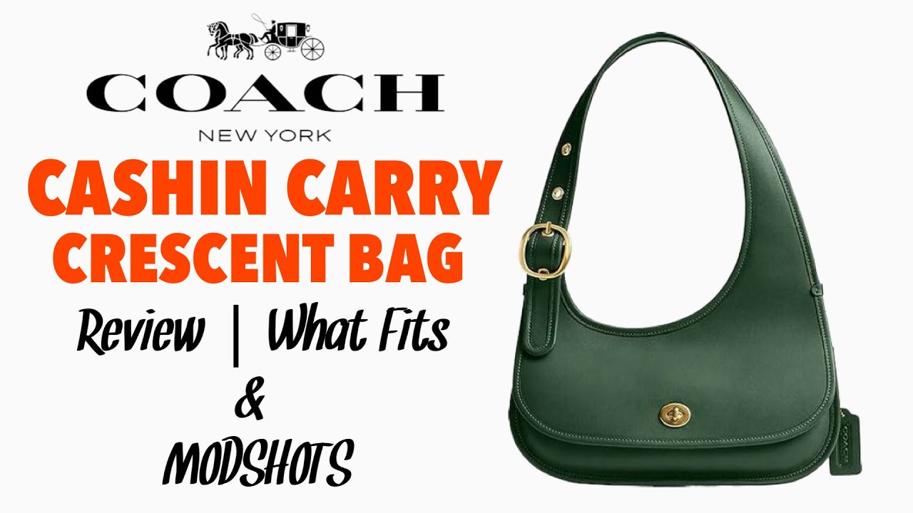 美しい色合い♪【Coach】Cashin キャリークレセントバッグ Coach Cashin Carry Crescent Bag | REVIEW & WFIB - YouTube