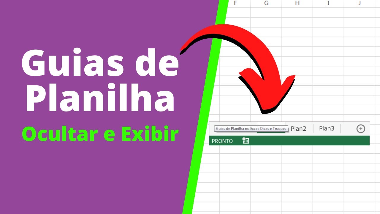 Guias De Planilha Do Excel Como Ocultar E Exibir Youtube