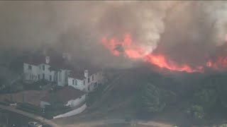Wildfire damages homes in Laguna Niguel area