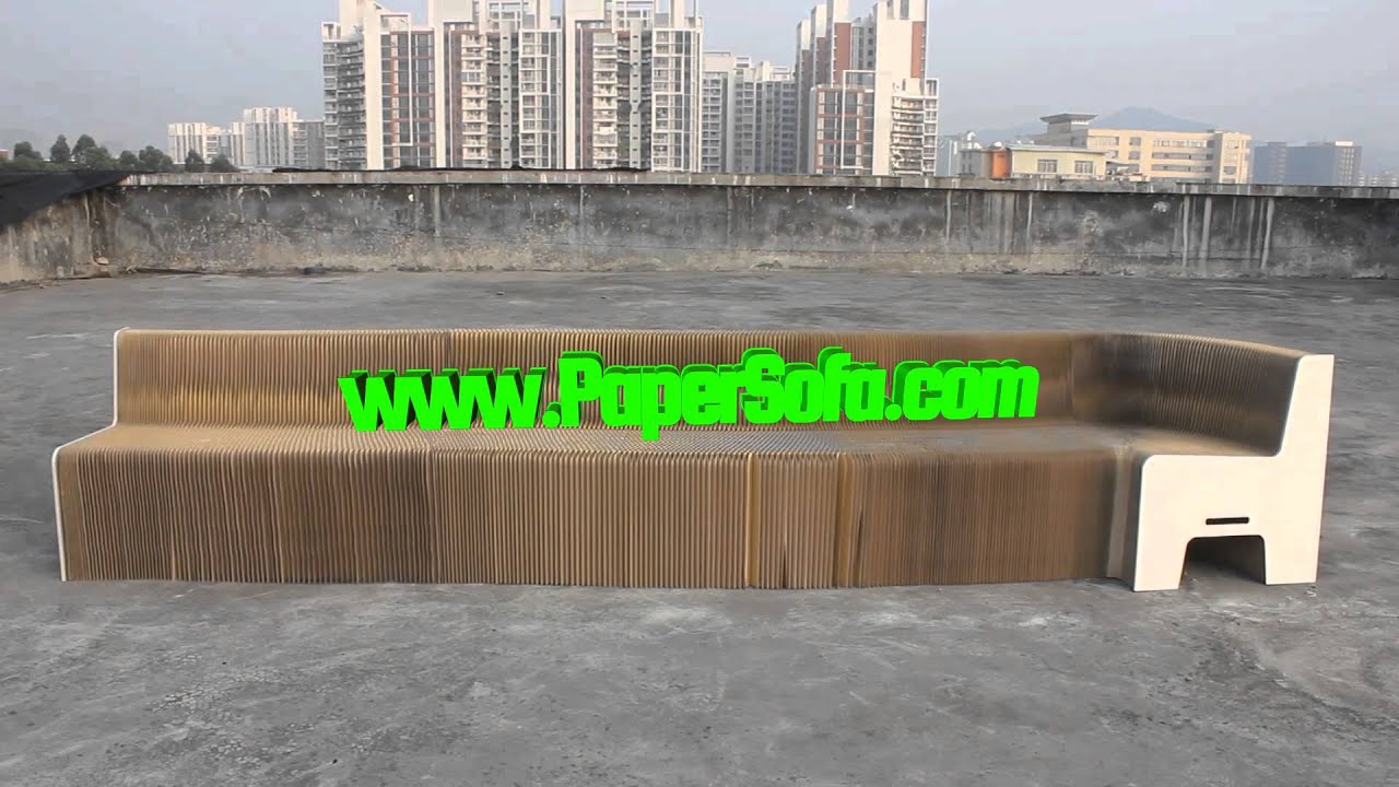 Paper Furniture | Flexible PaperSofa | Paper Couch