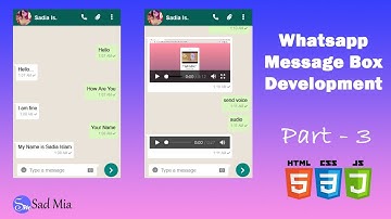 WhatsApp Development Using JavaScript | Mini Project | Part - 3