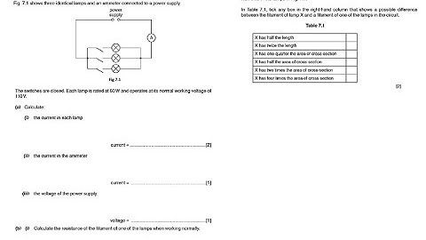 华 Parallel Circuit 1 (历年考题 IGCSE) (Mandarin)