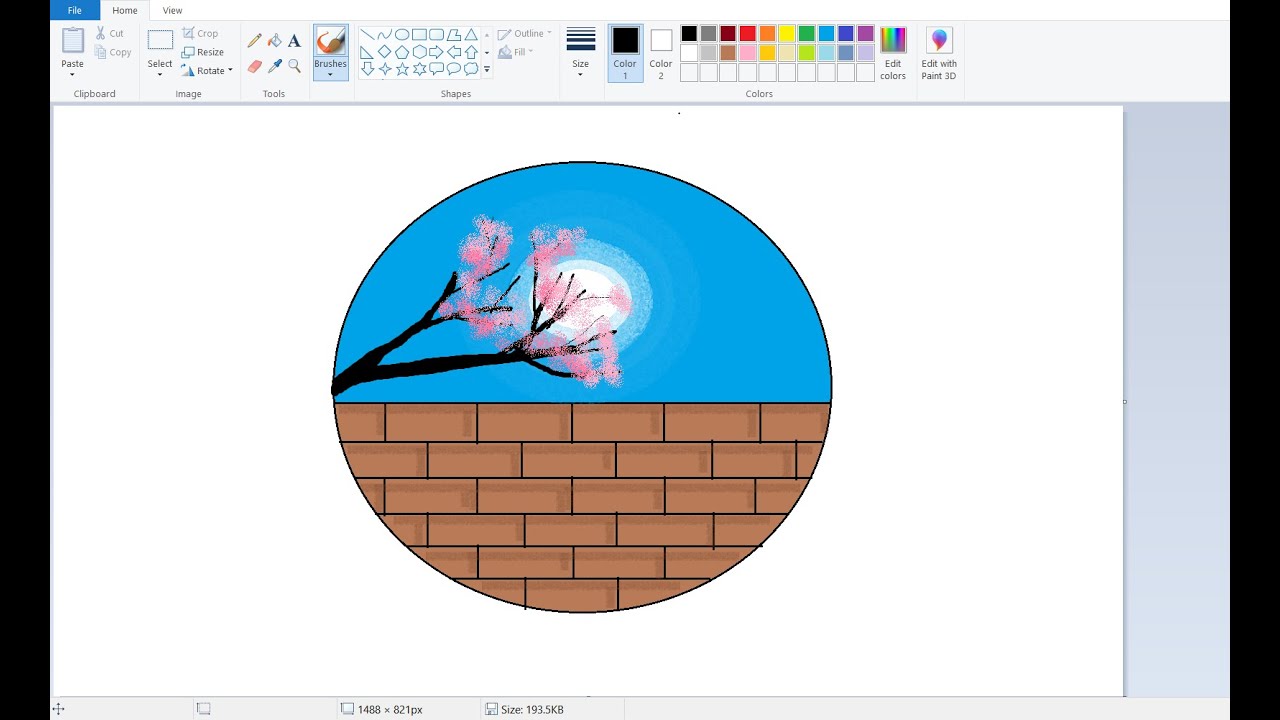 how to draw | ms paint | how to draw in mspaint on computer | paint in ...
