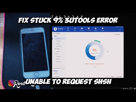 CARA MENGATASI STUCK 9% ERROR 3UTOOLS UNABLE TO REQUEST SHSH