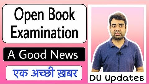 OBE Open Book Exams - A Good News - अच्छी खबर - SOL, NCWEB, Regular