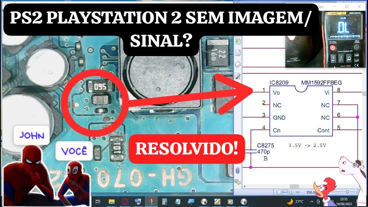 PLAYSTATION 2 SEM IMAGEM/SINAL? RESOLVIDO!