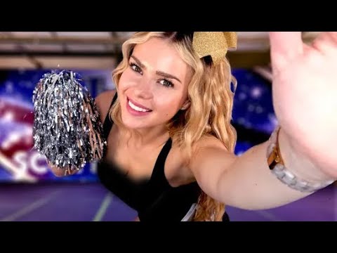 ASMR CHEERLEADER FOR SLEEP 🎀 (Personal attention, Ear to Ear Whispers, Face Touching)