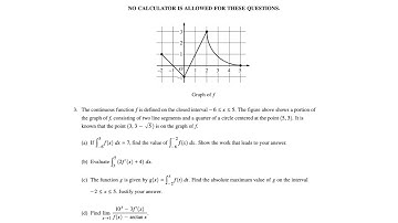 AP Calculus AB/BC 2019 Free Response question 3