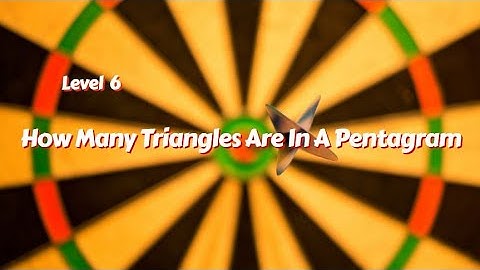 How Many Triangles Are In A Pentagram - Level 6 | Brain Out | Logic Brain