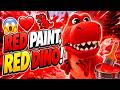 🔴 RED PAINT, RED DINO! 🦖 | Fun Color Adventure of DINOSAURS [Angry Carnotaurus Dinosaur] 🌈(Preview2)