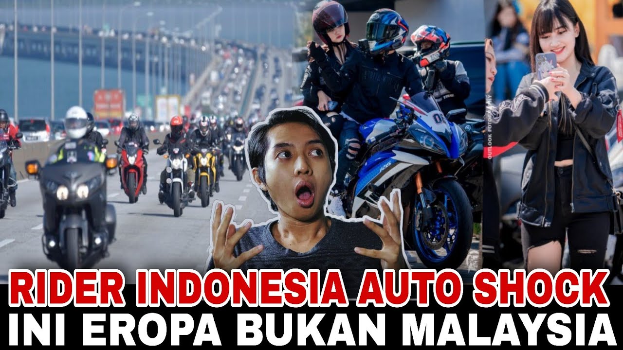 SUMPAH INI EROPA⁉️ RIDER INDO KAGET BAWA MOTOR MASUK MALAYSIA