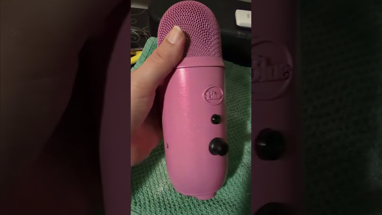 Spray Painting My Blue Yeti Mic From Blue To Pink!