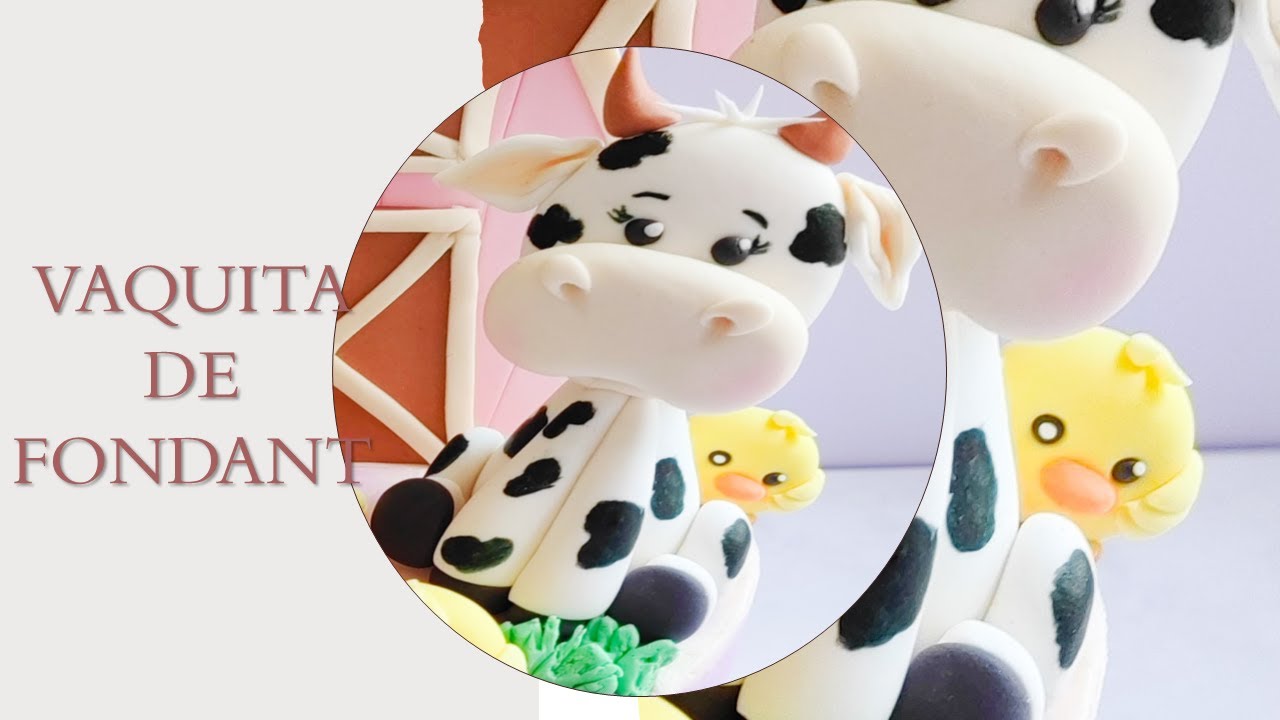 Vaquita de Fondant PASO A PASO (Cómo hacer una vaquita de fondant con tips)