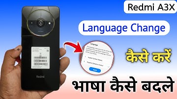 How to Change Language in redmi a3x me language kaise change kare/Redmi A3x