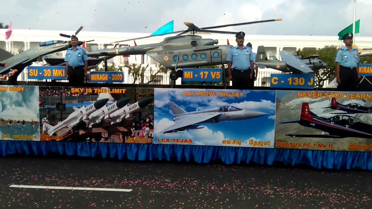 Republic day parade 2017  in chennai Marina Beach