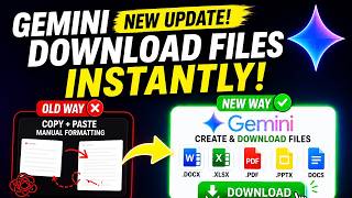 Stop Copy-Paste! Gemini Now Downloads Files Instantly 🚀 (Word, Excel, PDF)