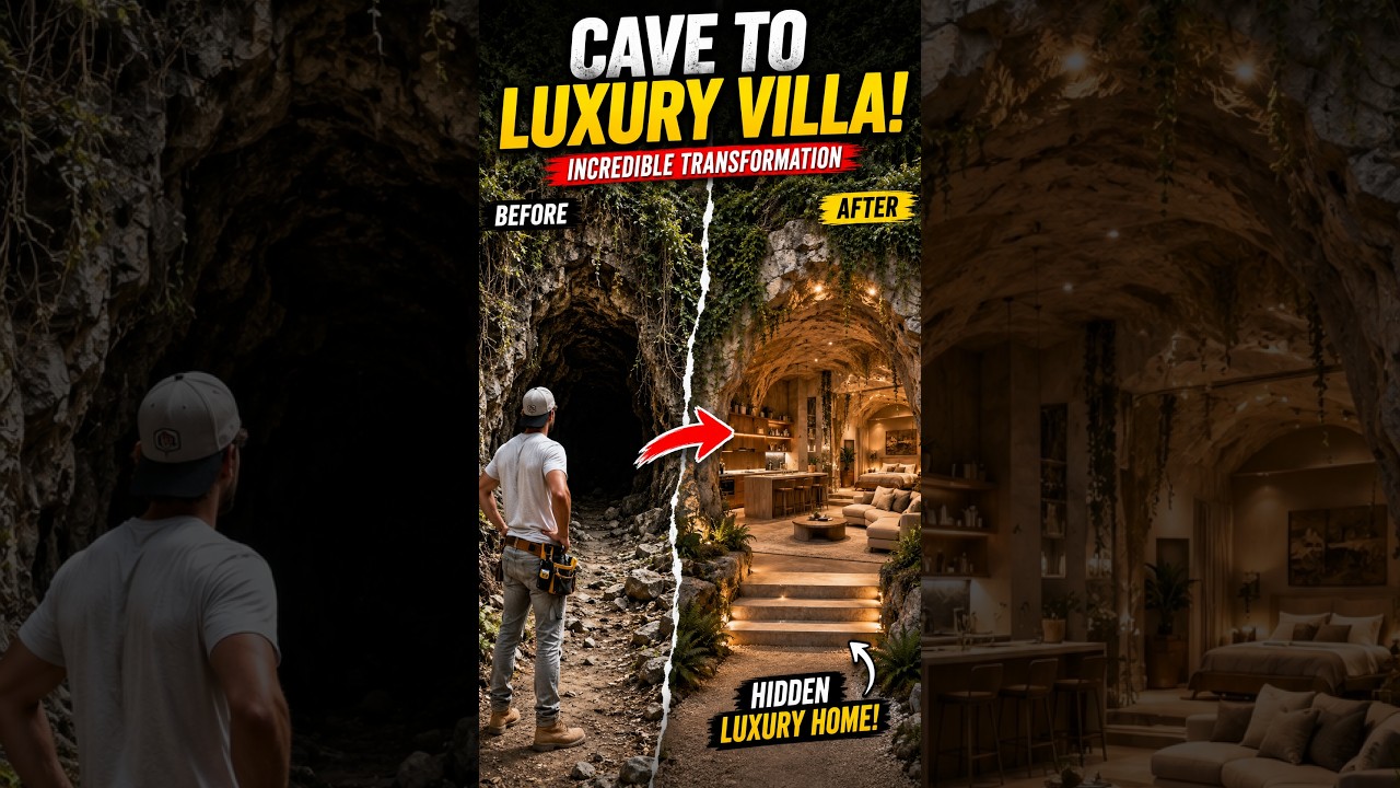 They Turned a Cave Into a Luxury Villa 🤯 | Incredible Home Transformation
