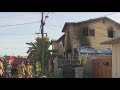 Three people injured in duplex fire