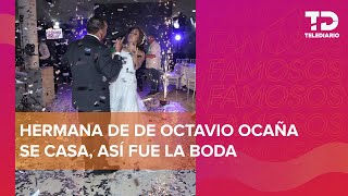 Hermana de Octavio Ocaña celebra su boda y recuerda al querido actor de 'Vecinos'