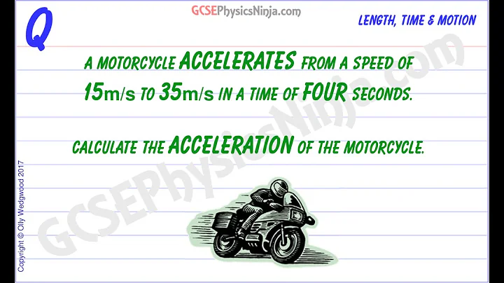 How to Calculate Acceleration | change in velocity and time | GCSE Physics Example Explained