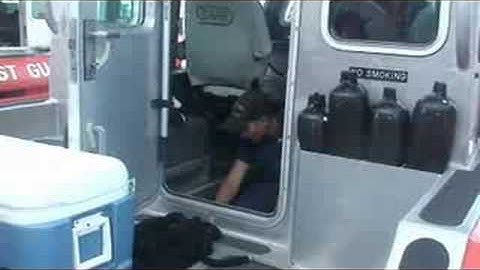 Hurricane Ike Preparations at Coast Guard Command Post