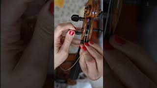 How to Replace your Violin Strings #shorts