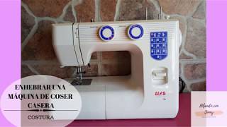Cómo se enhebra máquina coser -